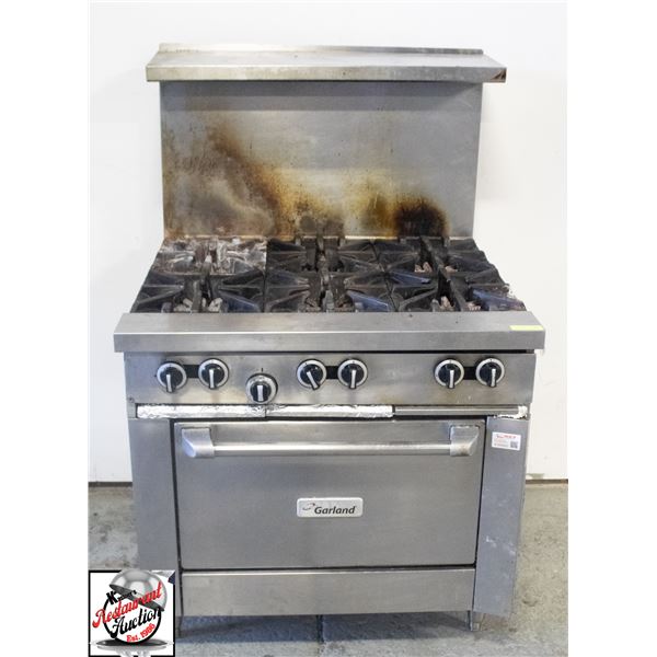 GARLAND 6 BURNER RANGE W/ OVEN