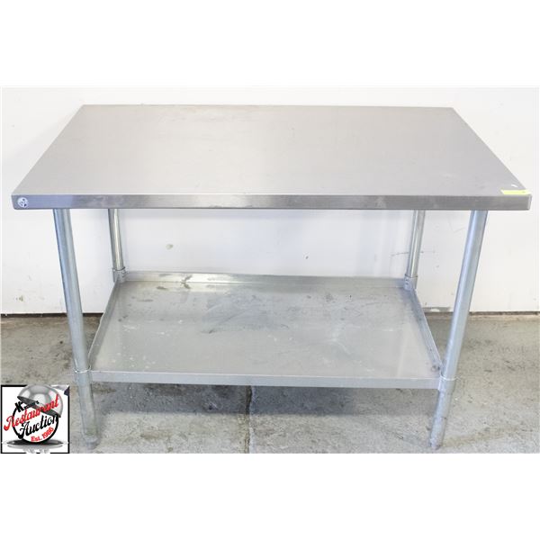 48" X 30" X 34" STAINLESS STEEL WORK TABLE W/