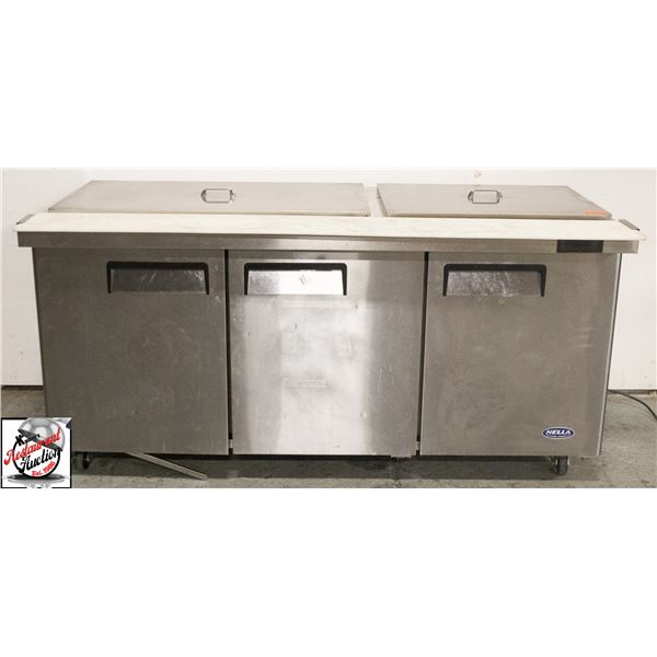 BAILIFF SEIZURE: 73" MEGA TOP PREP TABLE W/ NIGHT