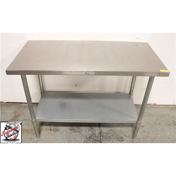 48" X 34" X 36" STAINLESS STEEL WORK TABLE W/