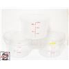 Image 1 : THREE CAMBRO 12 QUART ROUND FOOD STORAGE BINS W/