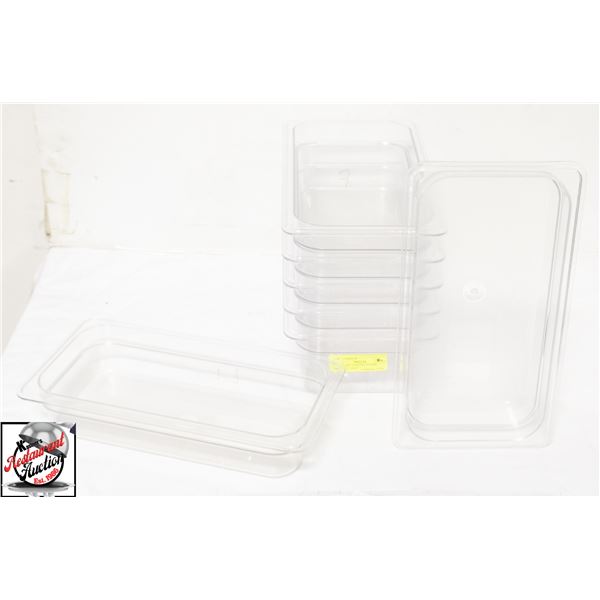 7 - 2 QUART 1/3RD POLYCARB INSERTS 2" DEEP