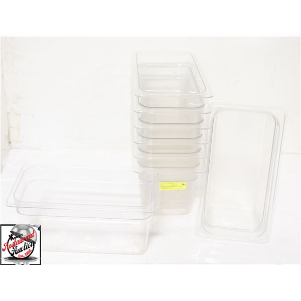 8 - 5 QUART 1/3RD POLYCARB INSERTS 6" DEEP