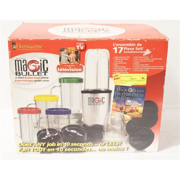 NEW MAGIC BULLET COMPLETE 17 PIECE SET