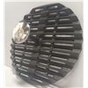 Image 3 : NEW 9" VENTED ROUND ENAMEL CAST IRON GRILL PRESS
