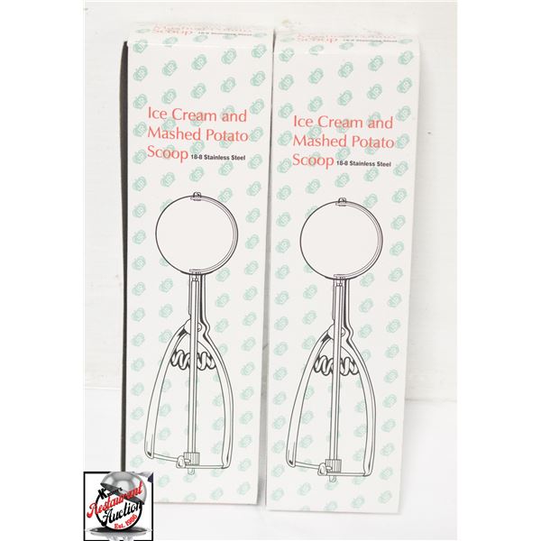 TWO NEW JOHNSON ROSE 1 1/2 OZ ICE CREAM & MASHED