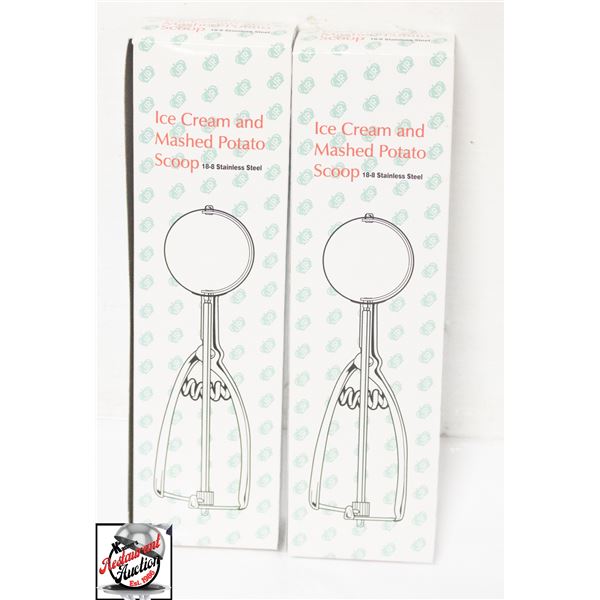 TWO NEW JOHNSON ROSE 1 1/2 OZ ICE CREAM & MASHED