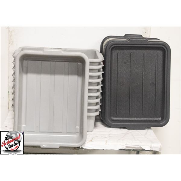 BAILIFF SEIZURE: 9 - 13.5" X 18" X 5" TOTES W/ 9