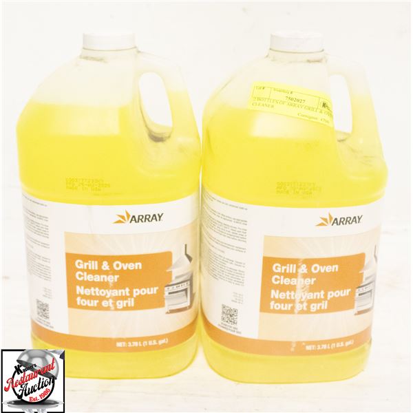 2 BOTTLES OF ARRAY GRILL & OVEN CLEANER