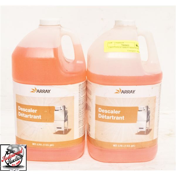 2 BOTTLES OF ARRAY DESCALER