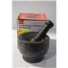 Image 1 : NEW 5.5" STONE MORTAR & PESTLE