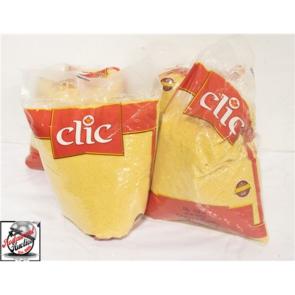4 BAGS OF CLIC COUSCOUS