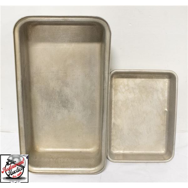2 ROASTING PANS
