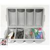 Image 1 : ASSORTED KITCHEN MISC W/ THREE CUTLERY ORGANIZERS