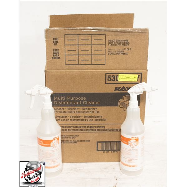 11 SPRAY BOTTLES LABLED KAY MULTI SURFACE