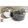 Image 1 : TWO COOKING POTS W/ COVERS