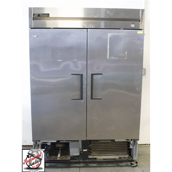 *SOLD AS IS * TRUE S/S DOUBLE DOOR FREEZER