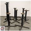 Image 1 : 6 ASSORTED HEIGHT TABLE BASES INCLUDES