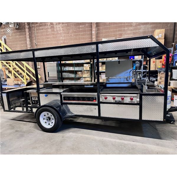 *LOCATED IN LETHBRIDGE* CUSTOM BUILT BBQ TRAILER W/ EQUIPMENT