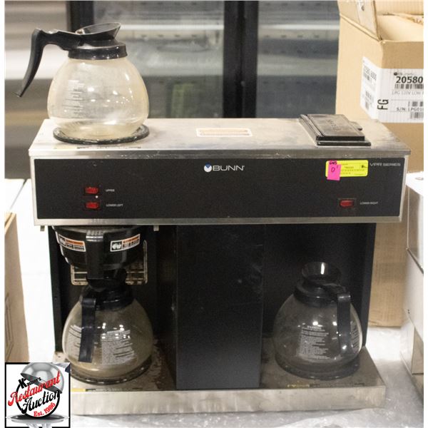 BUNN THREE BURNER PUROVER COFFEE BREWER W/