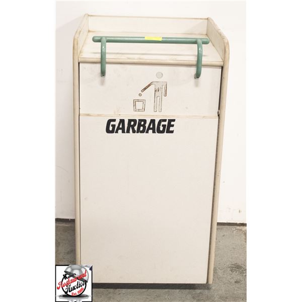 24" X 24" X 45" WOOD GARBAGE RECEPTICAL
