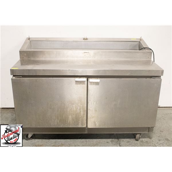 * SOLD AS IS * 60" PREP TABLE * MISSING COVER *