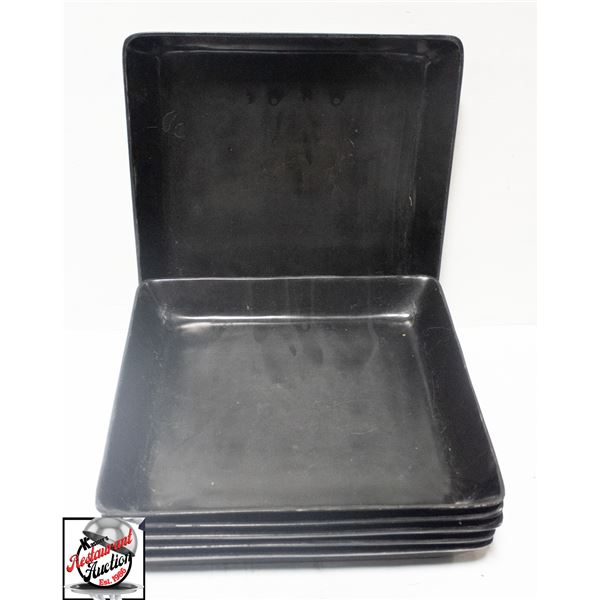 6- 16" x 16" METAL SERVING PLATES