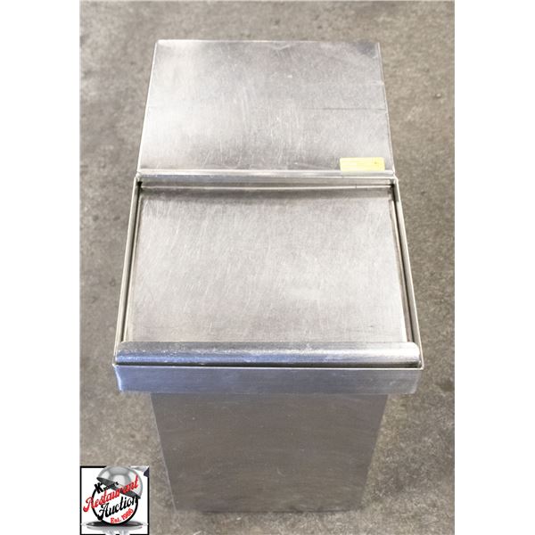 22" X 15.5" X 20" STAINLESS STEEL ICE BIN