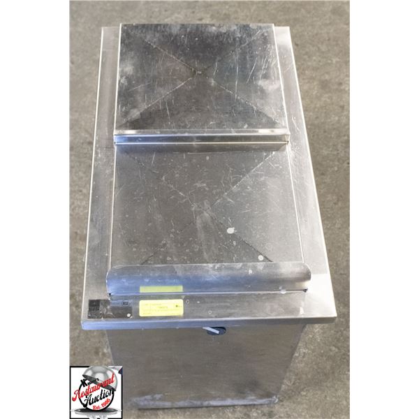 22.5" X 11" X 20" STAINLESS STEEL ICE BIN