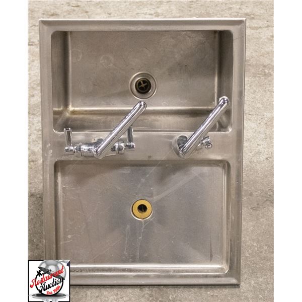 10" X 18" X 14" STAINLESS STEEL UTILITY SINK