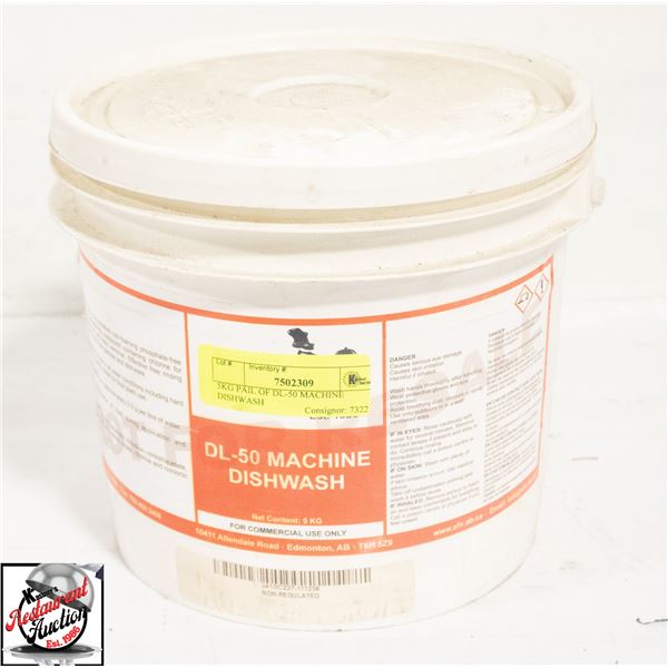 5KG PAIL OF DL-50 MACHINE DISHWASH