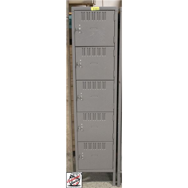 5 BANK LOCKER BANK 15" X 18" X 66"