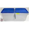 Image 1 : 2 - OMCAN 12 QT DRY INGREDIENT BINS W/ COVERS