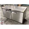 Image 1 : 60" DOUBLE DOOR UNDER COUNTER FREEZER