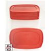 Image 1 : 11 2.5 GALLON RUBBERMAID FOOD STORAGE BINS W/