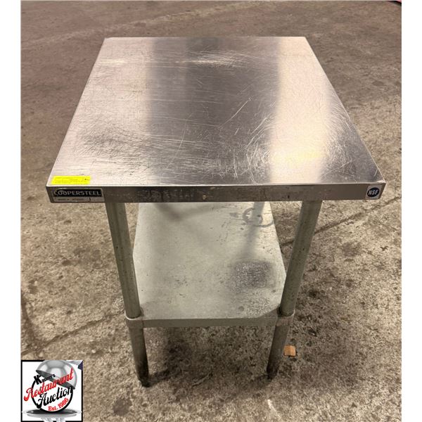 COPPERSTEEL 24" X 30" X 35" S/S WORK TABLE W/