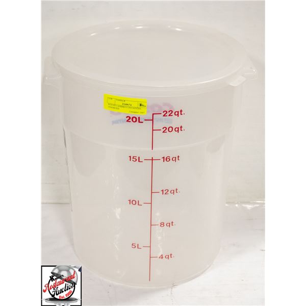 ROUND CAMBRO CONTAINERS, ASSORTED