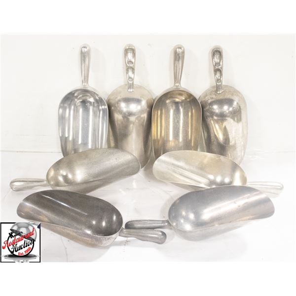 8 BROWNE 24OZ METAL SCOOPS