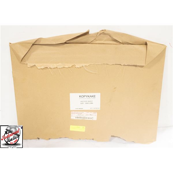 ACETATE SHEETS 16" X 24" (APPROX 30 SHEETS)