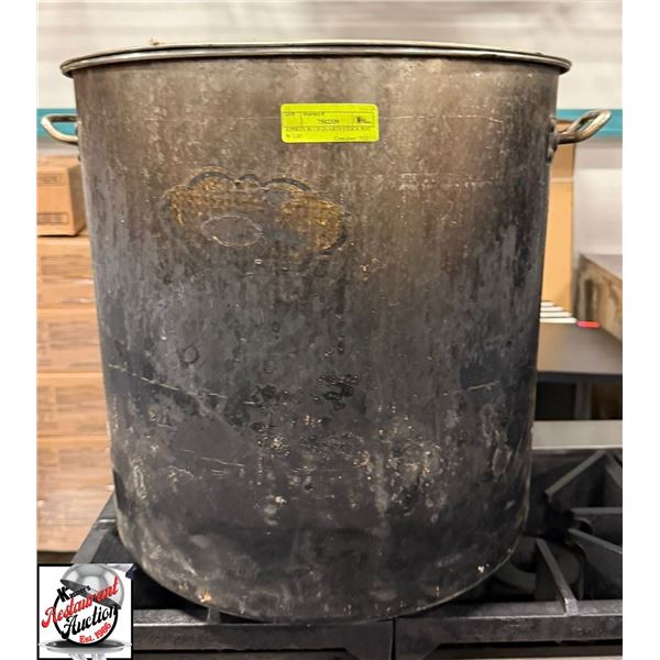 APPROX 80 US QUARTS STOCK POT W/ LID