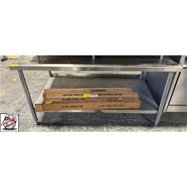 56" X 37" X 29" S/S EQUIPMENT STAND W/ UNDERSHELF