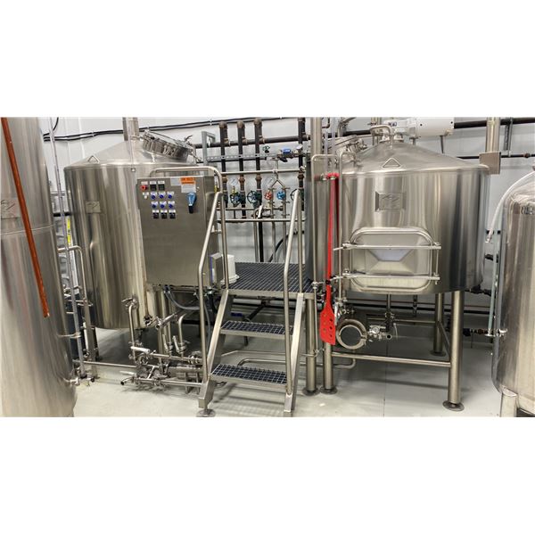 10 HL - 2 VESSEL BREWHOUSE, CANADIAN MADE BY RIPLEY STAINLESS,