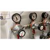 Image 2 : GROUP OF 16 REGULATOR FOR CO2 AND AIR PRESSURE WITH MOUNTING BOARD