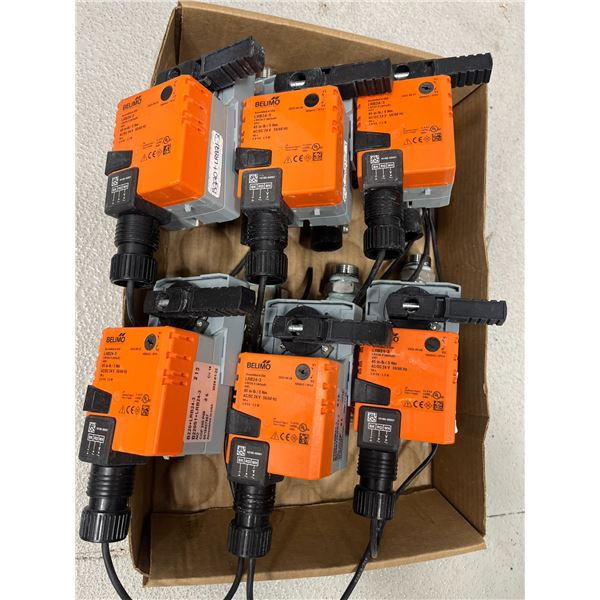 6 PIECES BELIMO FLYCAL ACTUATOR WITH 3/4" FEED LINE, MODEL B220-LRB24-3