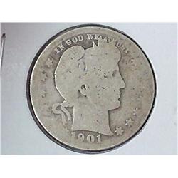 1901-O Or S Barber Quarter