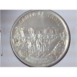 Santa Fe Trail 1/2 + Oz. Silver Token (UNC)