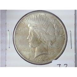 1925 Peace Silver Dollar