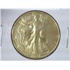 Image 1 : 1946 Gold Plated Walking Liberty Half Dollar