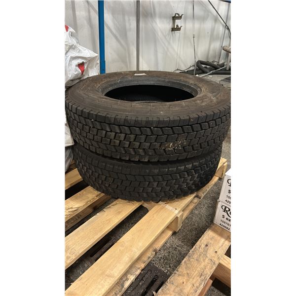 PAIR OF 215/75R17.5 M+S TIRES