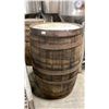 Image 2 : OAK WOODEN 22" ROUND 35"H DECORATIVE COMMERCIAL WINE BARREL